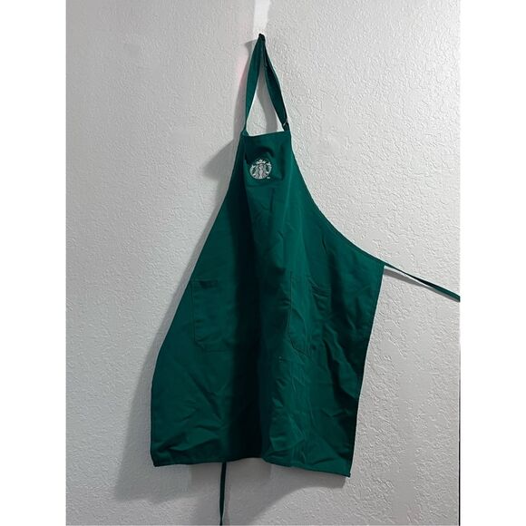 Starbucks Employee Coffee Official Barista Apron Logo Green Costume Halloween - Picture 1 of 3